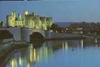 Conwy castle at night
